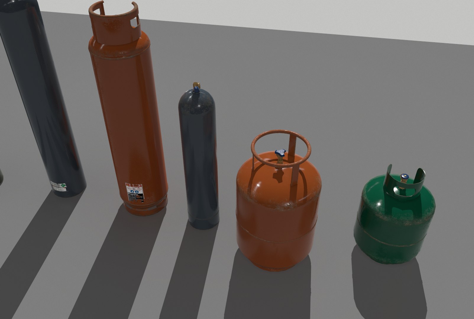 Pack Industrial Gas Container 3D - TurboSquid 1543063