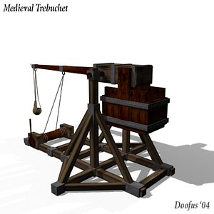 medieval trebuchet 3d model