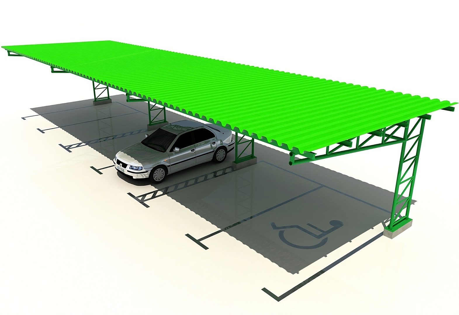 Car Parking Shed 3D Model - TurboSquid 2098648