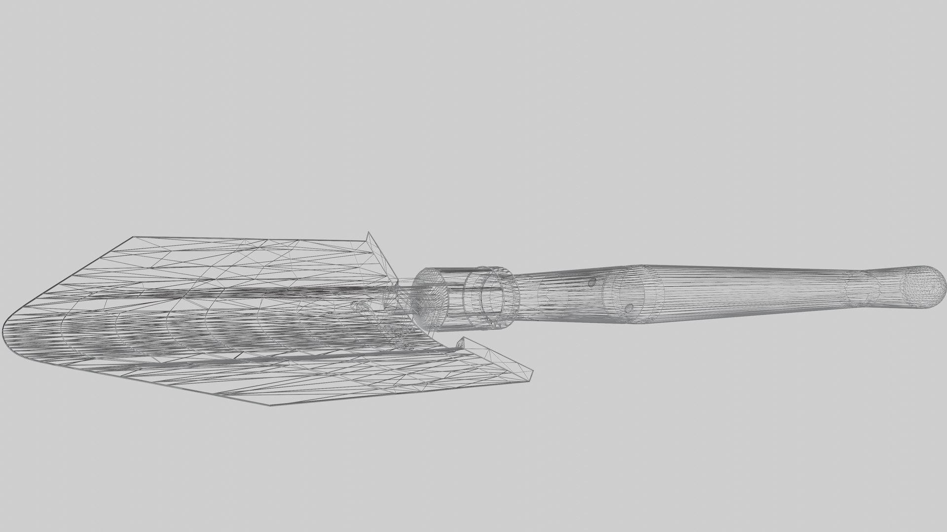 US M43 Entrenching Tool - High And Low Poly 3D Model - TurboSquid 1730310