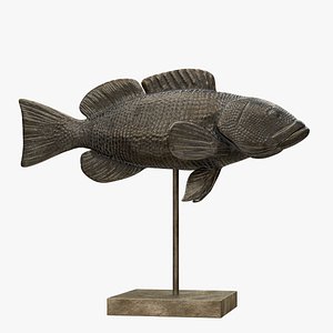 3D Fish Sculpture model