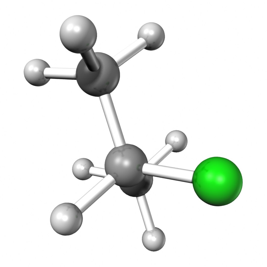 isopropyl chloride 3d model