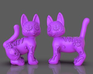 Day of the Dead Cats 3D model