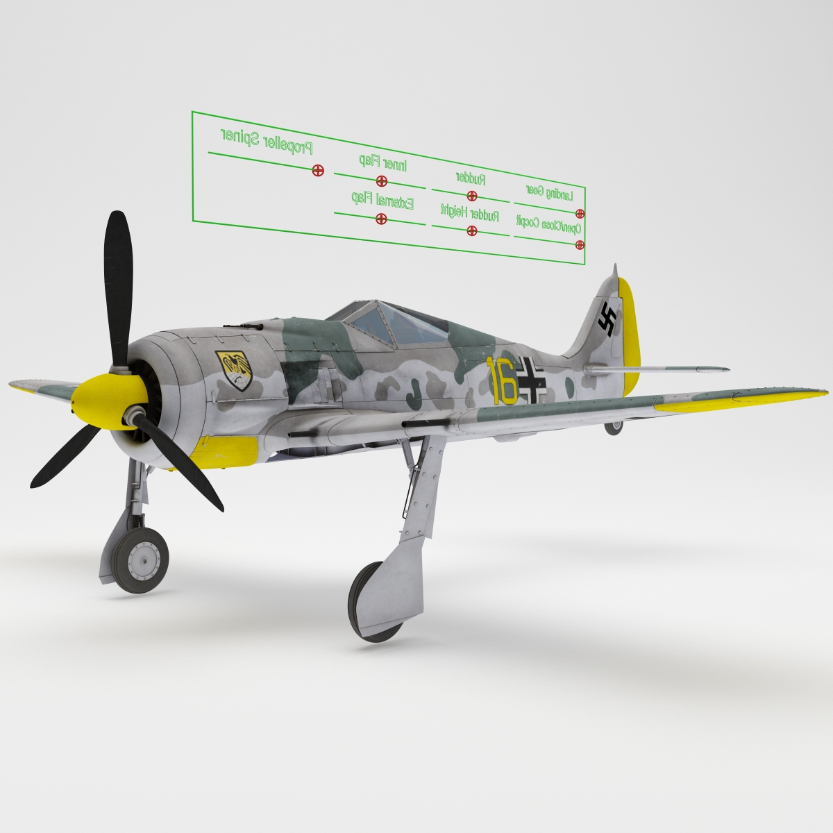 3d Focke Wulf Fw 190