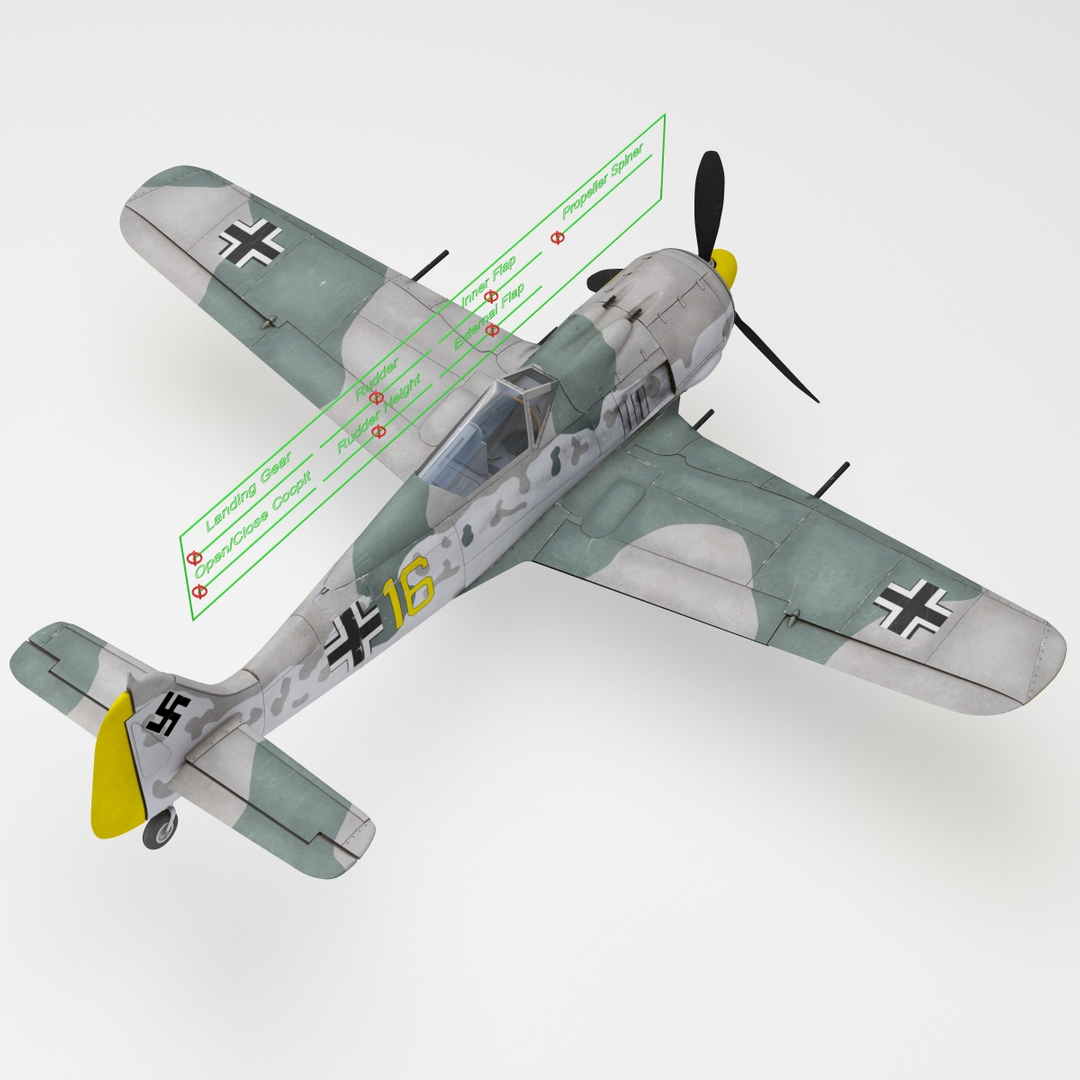 3d Focke Wulf Fw 190