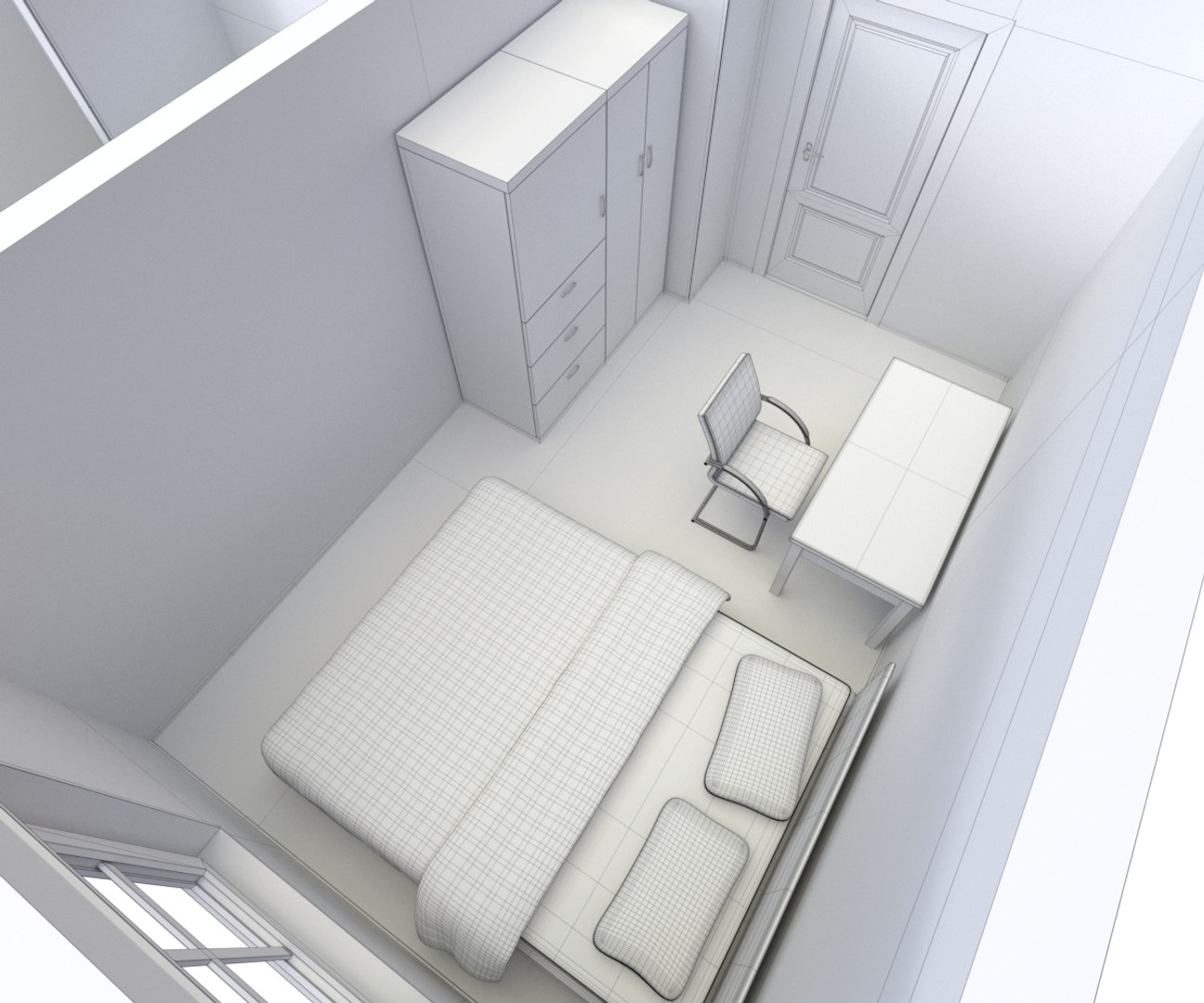3ds Non-textured Version House