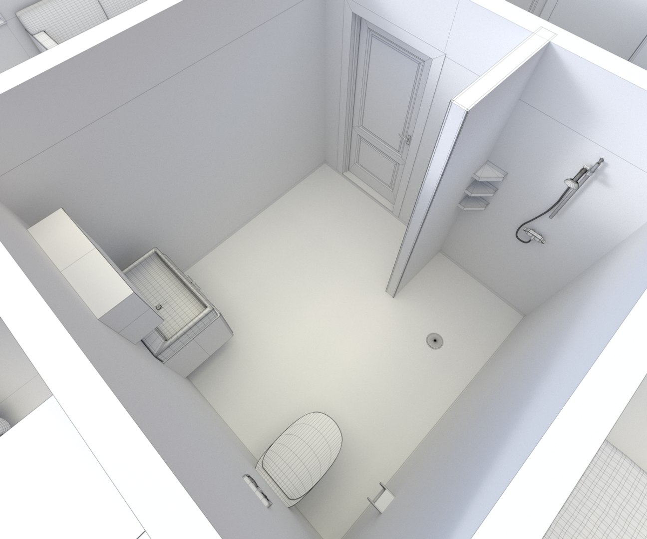 3ds Non-textured Version House