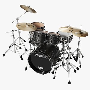3D Drum set Sonor