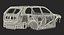 3D suv sedan frames model