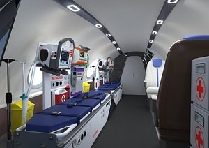 Air Ambulance Interior 3D