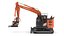 Hitachi zx135-7 avec bras personnalisé