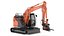 Hitachi zx135-7 avec bras personnalisé