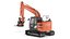 Hitachi zx135-7 avec bras personnalisé