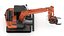 Hitachi zx135-7 avec bras personnalisé