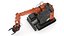 Hitachi zx135-7 avec bras personnalisé