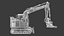 Hitachi zx135-7 avec bras personnalisé