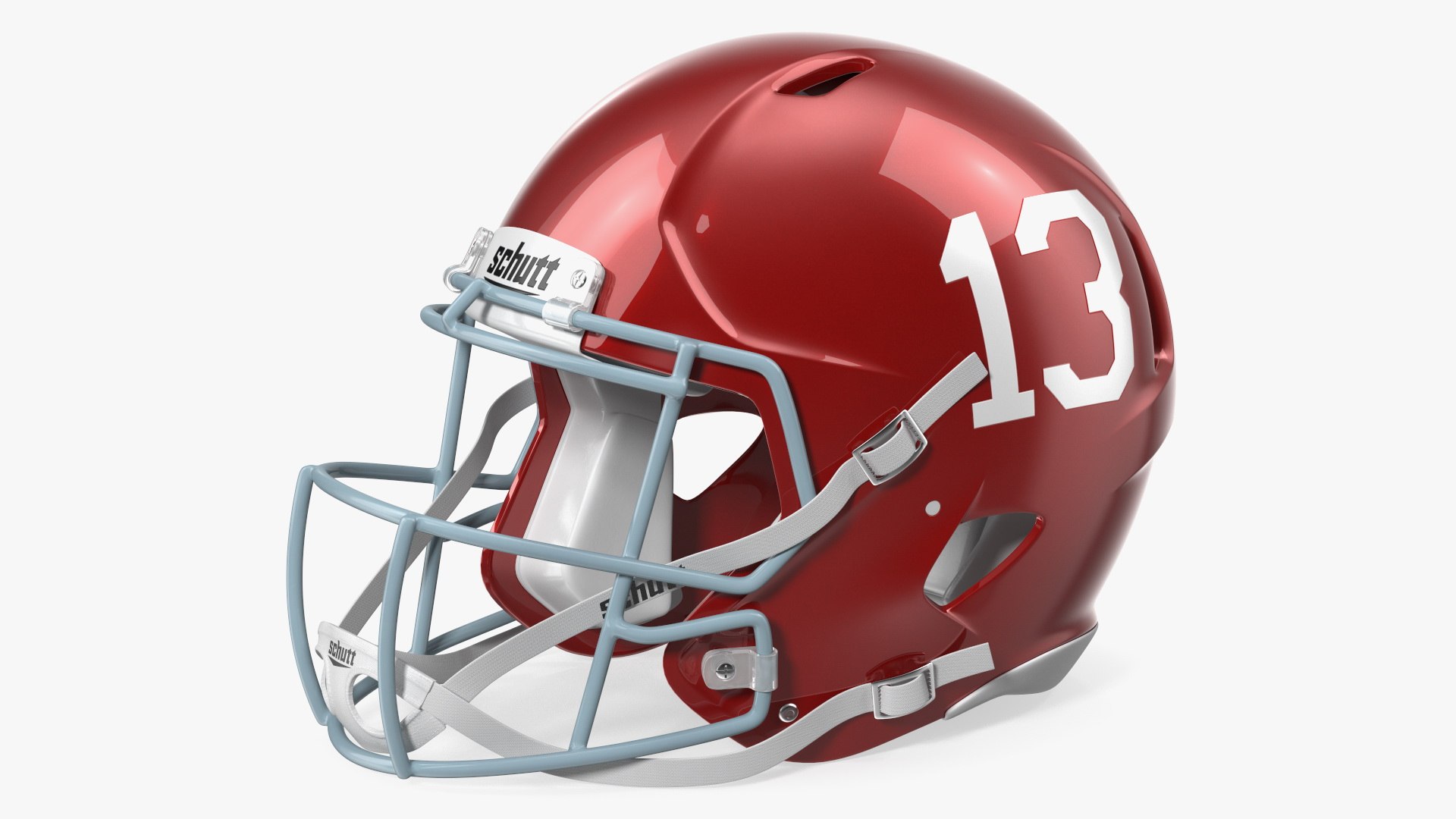 Schutt Football Helmet Number 13 3D model preview