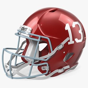 Schutt Football Helmet Number 13 3D model