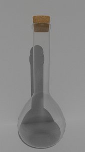 Low poly PBR flask