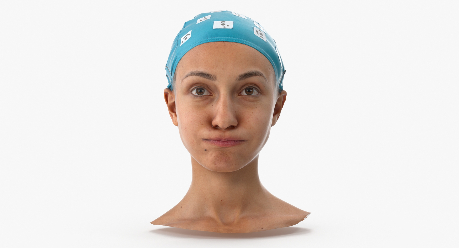 Joy Human Head Cheek Puff AU34 Clean Scan 3D model - TurboSquid 1718972