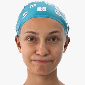 Joy Human Head Cheek Puff AU34 Clean Scan 3D model