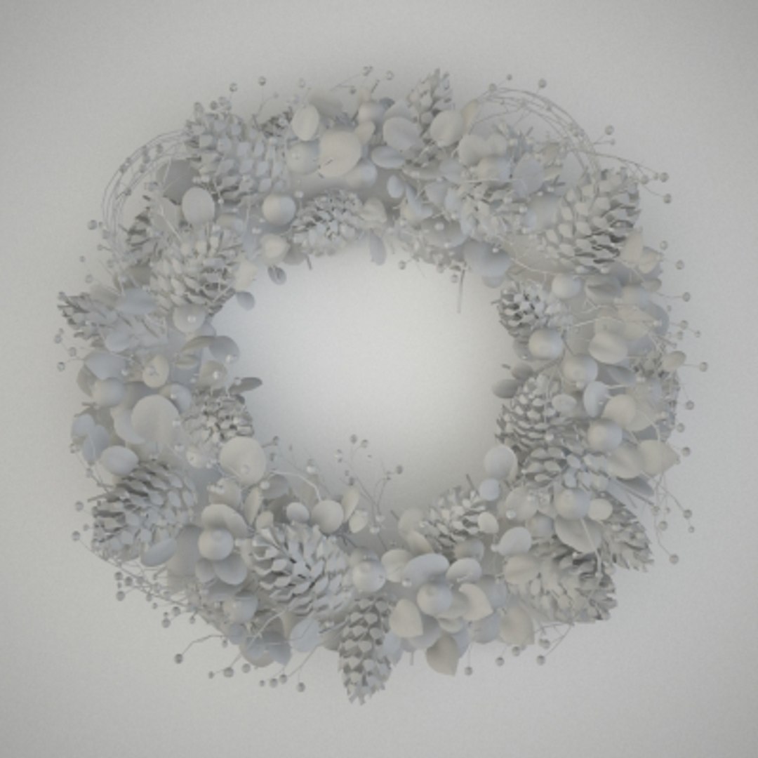 christmas wreath 3d model