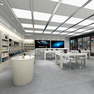 Apple Store Interior 03 3D model