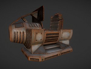 3d model control module rusty version