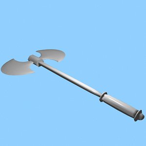 free battleaxe blades 3d model