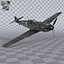 Messerschmitt BF109 German Fighter Airplane Grey Version 1