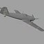 Messerschmitt BF109 German Fighter Airplane Grey Version 1