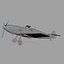 Messerschmitt BF109 German Fighter Airplane Grey Version 1