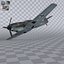 Messerschmitt BF109 German Fighter Airplane Grey Version 1