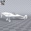 Messerschmitt BF109 German Fighter Airplane Grey Version 1