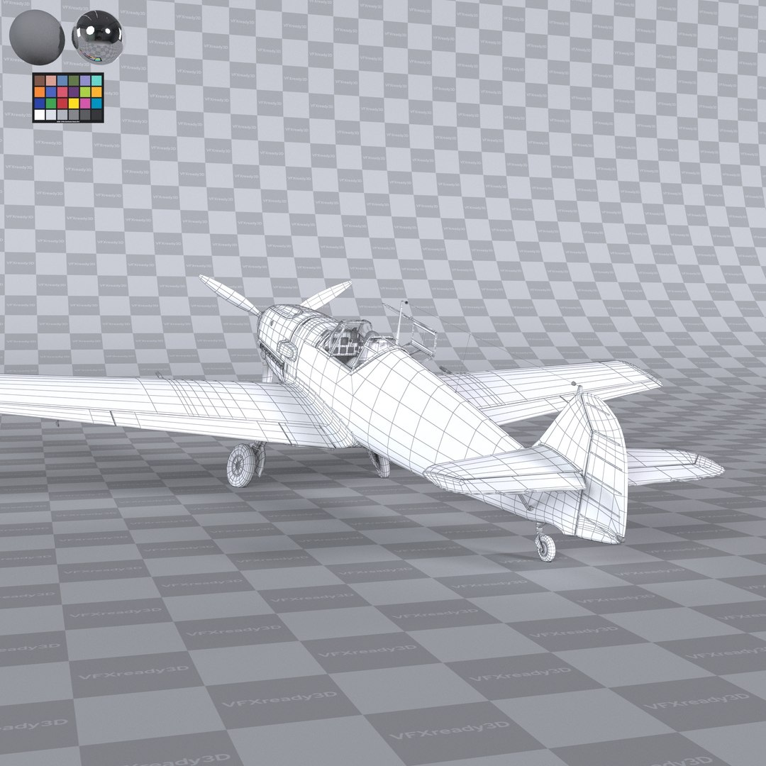 3D model Messerschmitt BF109 German Fighter Airplane Grey Version 1 https://p.turbosquid.com/ts-thumb/an/yM9tR3/ok/bf109_wireframe_1_13/jpg/1664267725/1920x1080/fit_q87/e52d9f5781df69d79c1ec57e8338e0e26101f626/bf109_wireframe_1_13.jpg