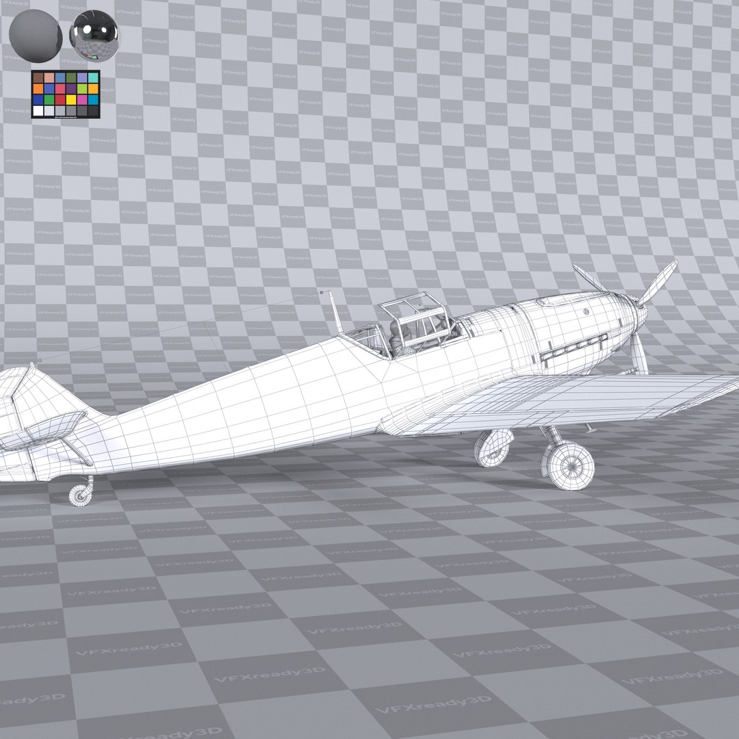 3D model Messerschmitt BF109 German Fighter Airplane Grey Version 1 https://p.turbosquid.com/ts-thumb/an/yM9tR3/zg/bf109_wireframe_1_07/jpg/1664267721/1920x1080/fit_q87/3e74956a8d28f30547ffebf851e1231733adc5b4/bf109_wireframe_1_07.jpg