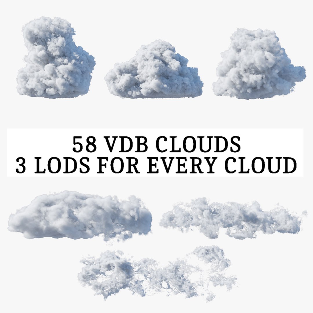 VDB Clouds Collecttion 3D Model - TurboSquid 2401083