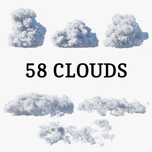 VDB clouds collecttion 3D model