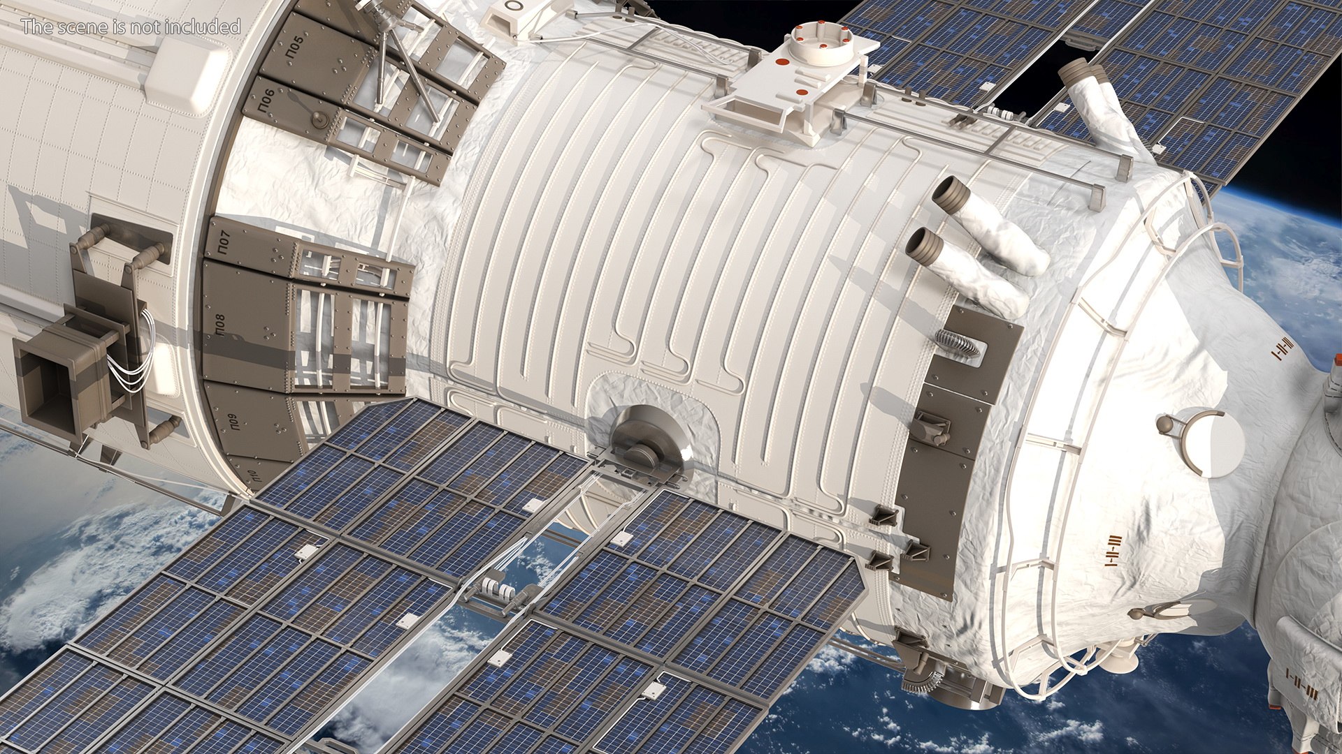 ISS Zvezda Module with Progress Spacecraft 3D model - TurboSquid 1852934