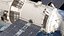 ISS Zvezda Module with Progress Spacecraft 3D model