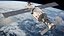 ISS Zvezda Module with Progress Spacecraft 3D model