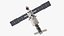 ISS Zvezda Module with Progress Spacecraft 3D model