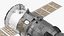 ISS Zvezda Module with Progress Spacecraft 3D model