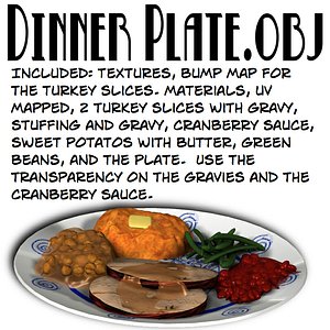 dinnerplate plate 3d model