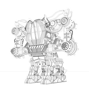 Battle Mecha - War Mech 3D Model