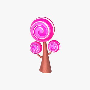 Cartoon Candy Tree 1 3D