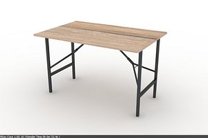 3d folding table real construction