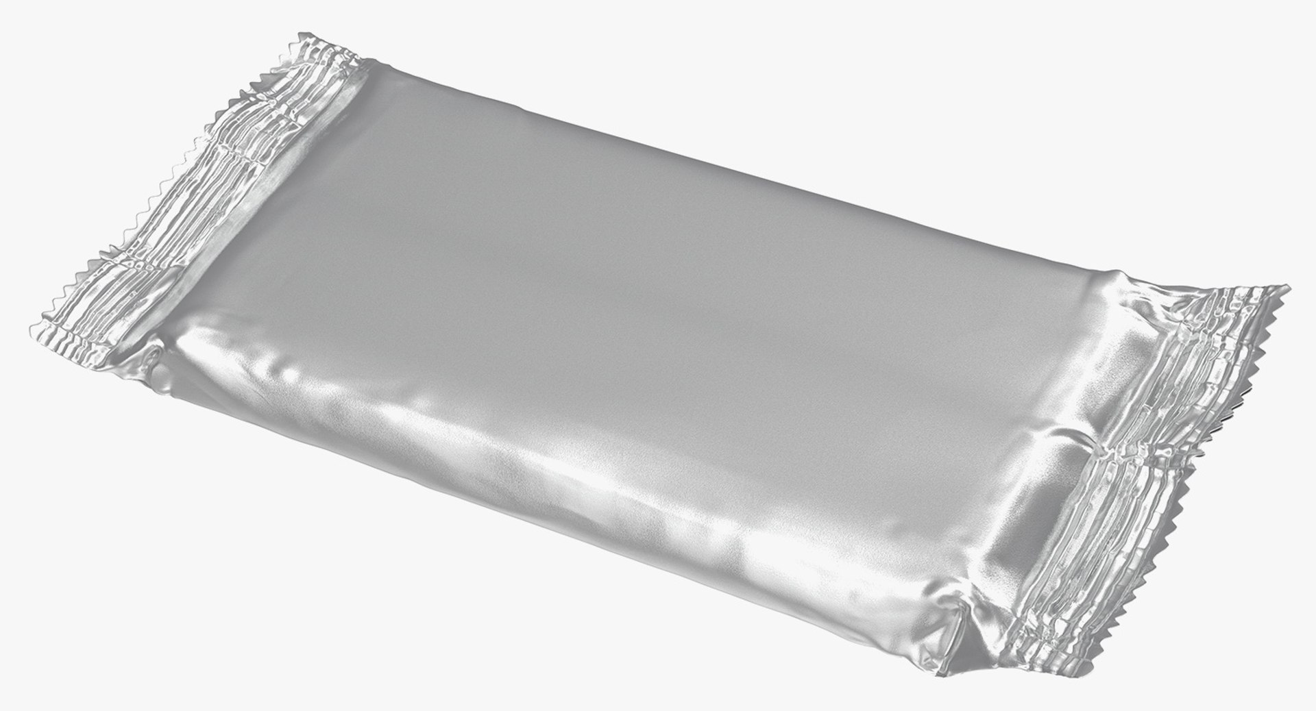 Wide Foil Chocolate Bar 3D model preview