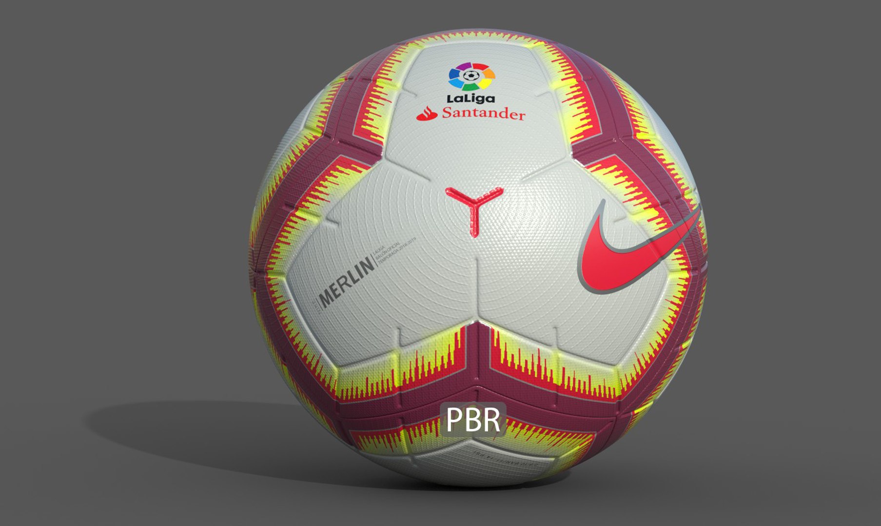 La Liga 2018 2019 Ball Model TurboSquid 1366929