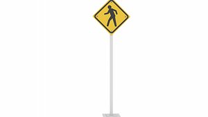 3D signal pedestrians model